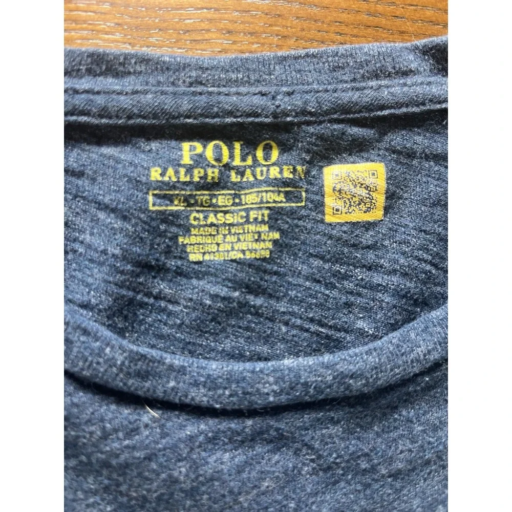 Polo Ralph Lauren Men's Navy Blue Logo Jersey T-Shirt Lightweight Classic Fit XL